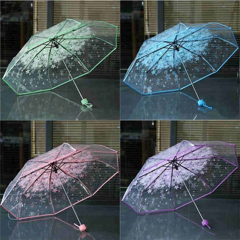 Parapluie Transparent à Fleurs  🌸